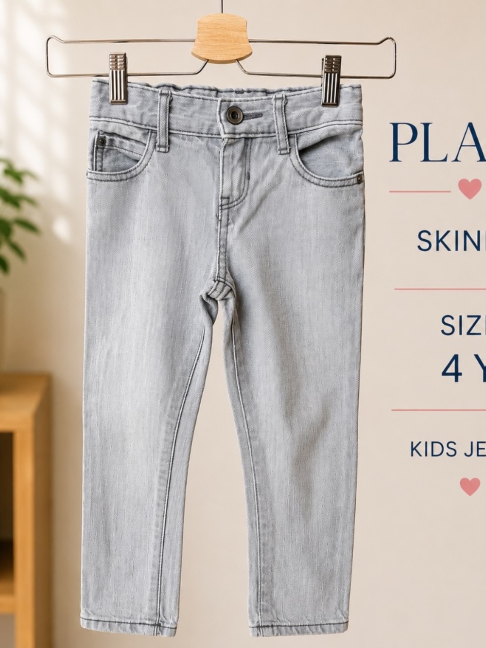 PLACE Kids Light Wash Skinny Jeans Size 4Y